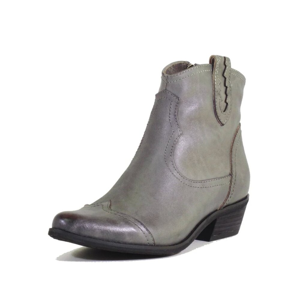 Chelsea Crew Black Label Connor Western Booties in Green Women's Size 38 7-7.5